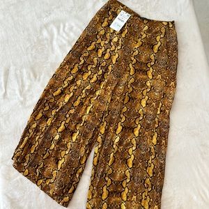 ZARA Snakeskin print Sarong Pants *NWT*